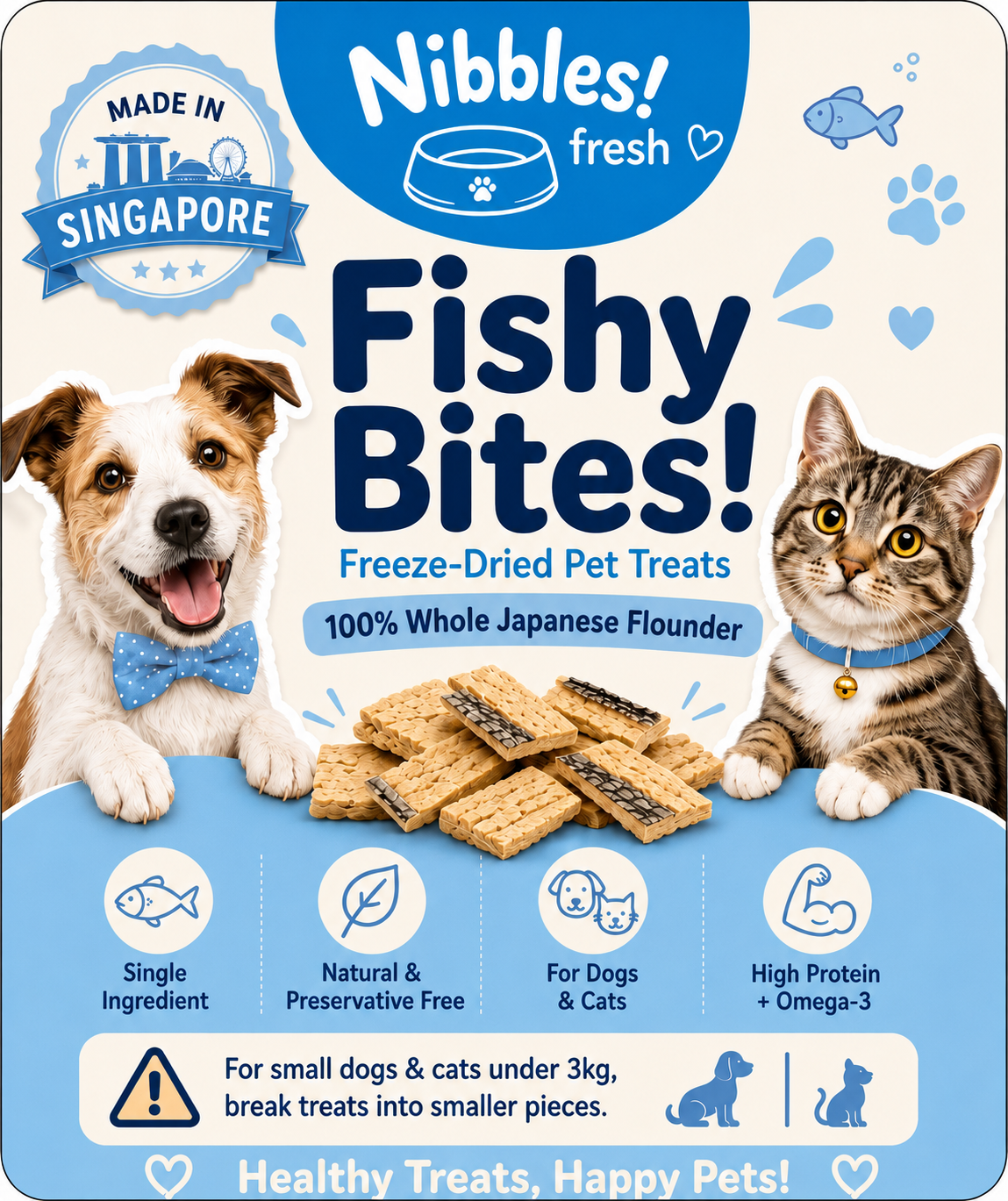 Freeze Dried Fishy Bites Treats